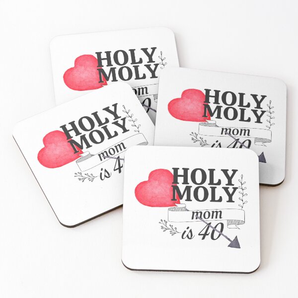 Item preview, holy moly mom is 40 designed and sold by WordArtDesign.