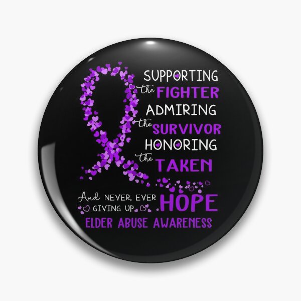 Item preview, Supporting Fighter Elder Abuse Awareness designed and sold by largellie.