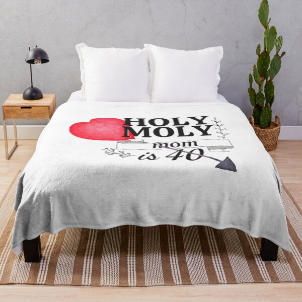 Item preview, holy moly mom is 40 designed and sold by WordArtDesign.