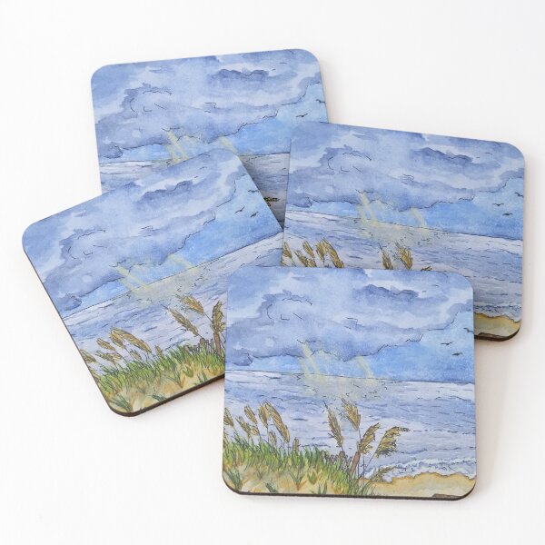 Item preview, Nags head water color landscape designed and sold by Megmoog.