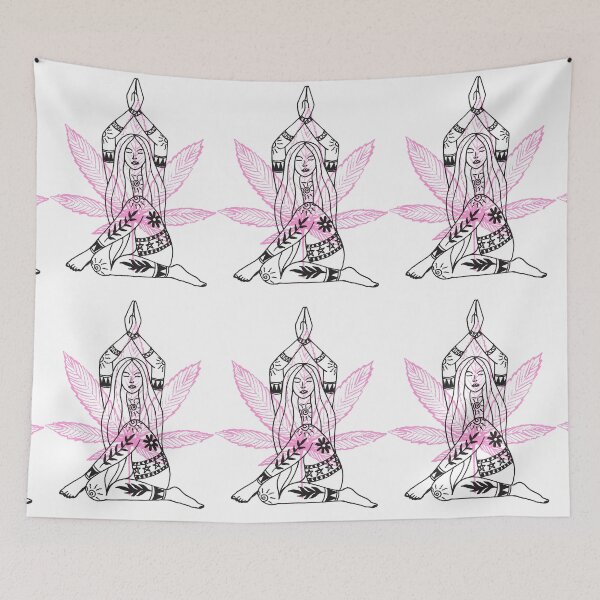 Item preview, | Meditating Girl | Smart Successful Stoner | Spiritual Weed | designed and sold by AlfaEcho.