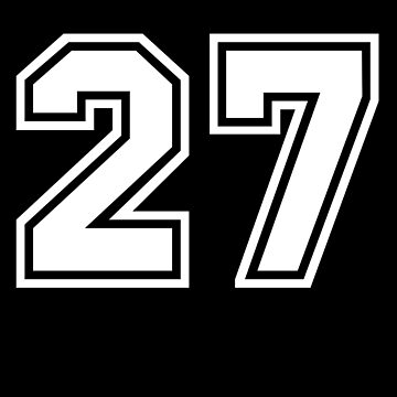 Official Team League #27 Jersey Number 27 Sports Jersey Tank Top