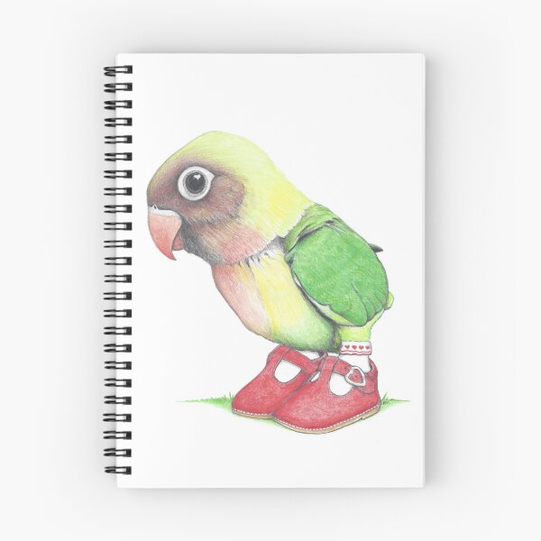 Item preview, Lovebird Chick in Heart Buckle Shoes designed and sold by JimsBirds.