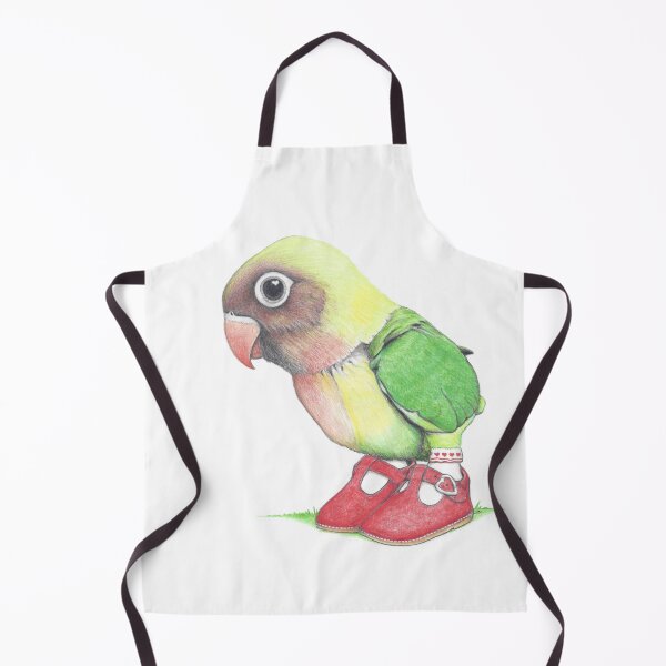 Item preview, Lovebird Chick in Heart Buckle Shoes designed and sold by JimsBirds.
