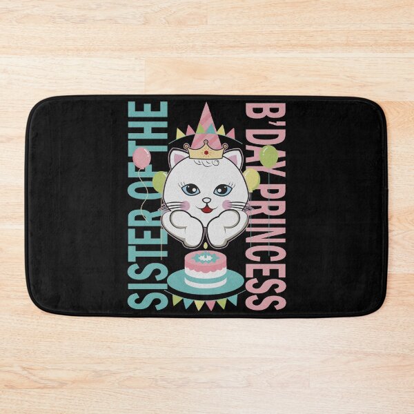Item preview, sister of the birthday princess cat design designed and sold by vidyaroul.