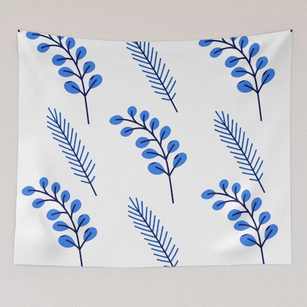 Item preview, Plantas y malezas azules frescas designed and sold by 2Cheesy4U.