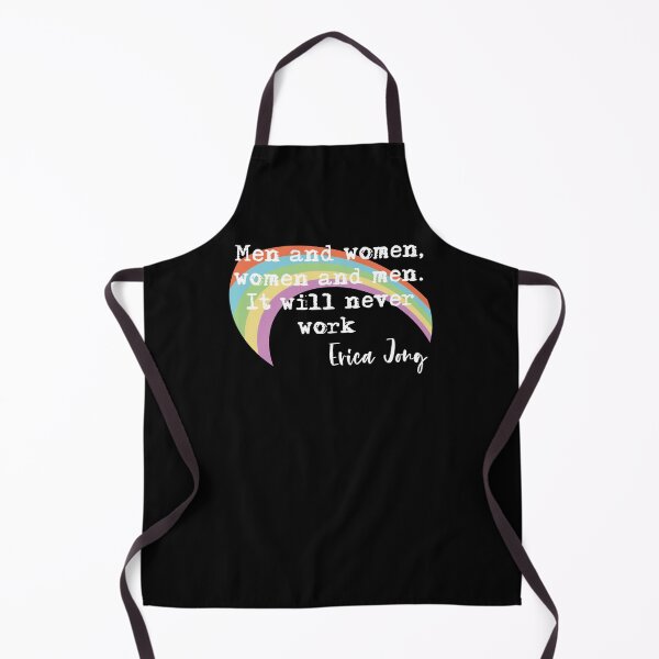 Item preview, Men and women, women and men. It will never work. Funny Erica Jong quote designed and sold by incurablehippie.