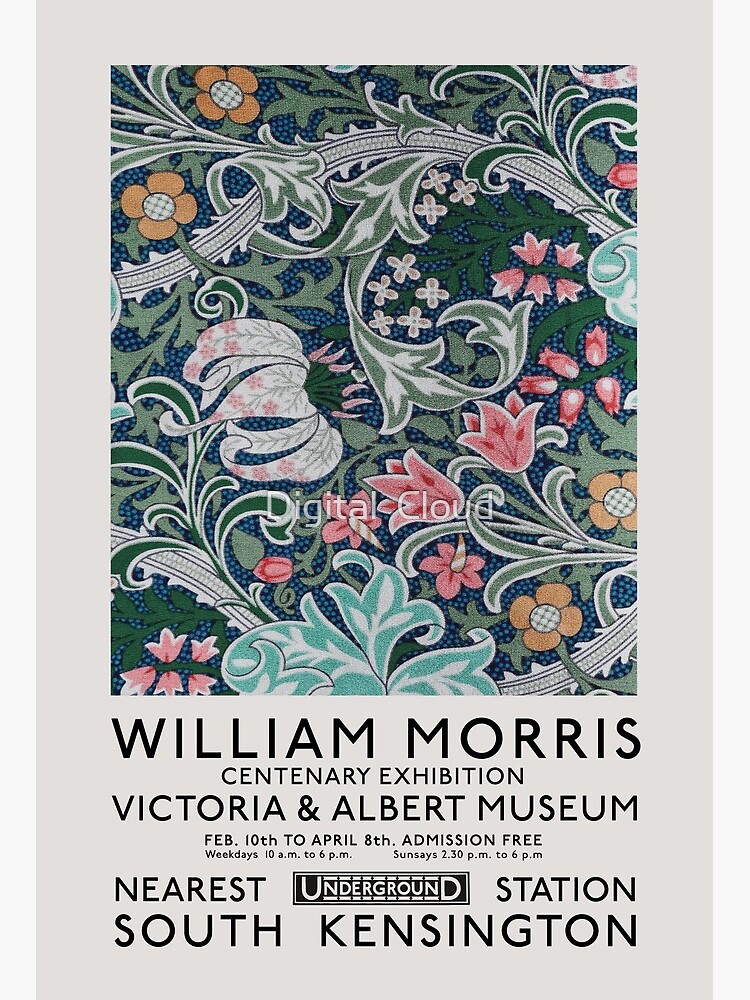 William Morris Exhibition Poster - Blackthorn