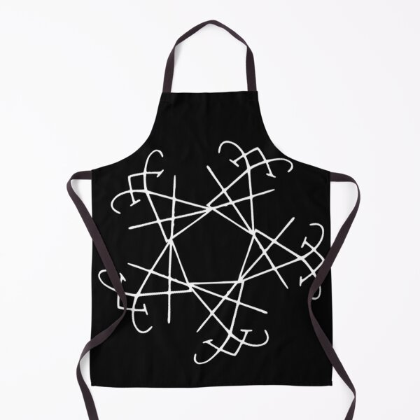 Item preview, Lucifer Sigil Love Star Pattern White Snowflake designed and sold by AlasAHintStudio.