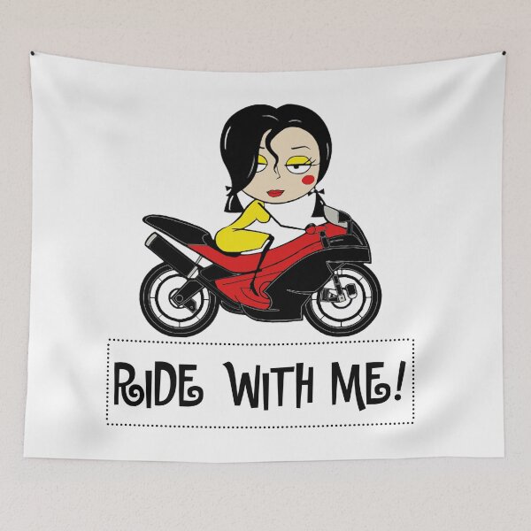 Artikelvorschau, Ride with me sexy Biker Chick 'Role Play' Design von Pipberry entworfen und verkauft von Pipberry.