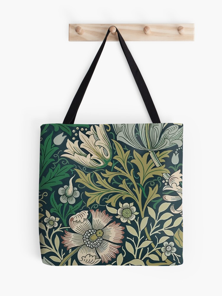 V&A Exhibition William Morris Handmade Tote Bag Zip on Top 