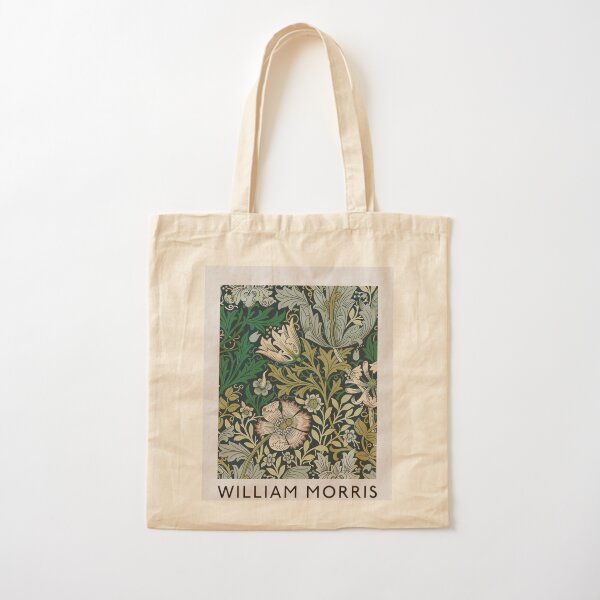 V&A Exhibition William Morris Handmade Tote Bag Zip on Top 