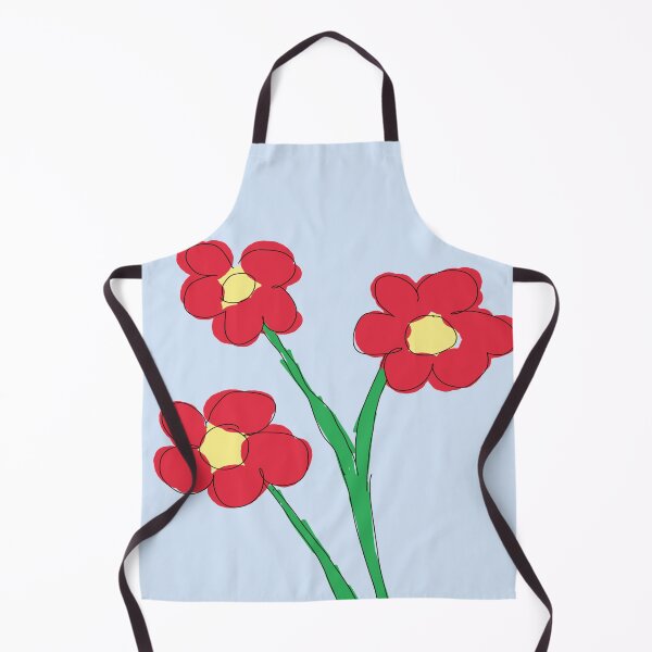 Item preview, Abstract Red Flower Bouquet Sketch Minimalist Line Drawing Art Pattern designed and sold by hopecope.