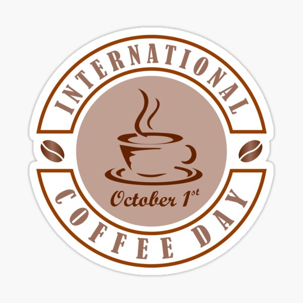 Item preview, International Coffee Day, October 1st designed and sold by MiaStyleStudio.