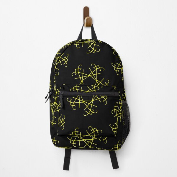 Item preview, Lucifer Sigil snowflake Star Pattern Yellow designed and sold by AlasAHintStudio.