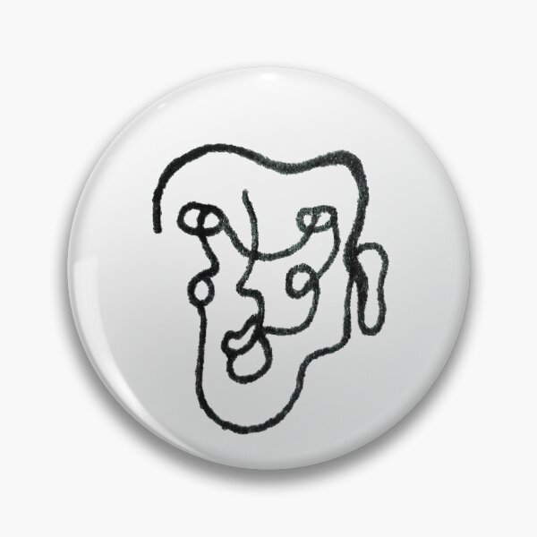 Item preview, ETHAN line art portrait // black & white designed and sold by BECCANONIE.