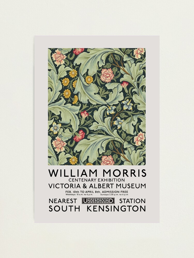 William Morris Print Set, Set of 6, William Morris Exhibition Poster, Morris  Pattern Print, William Morris Décor,gallery Wall,wall Print Set 