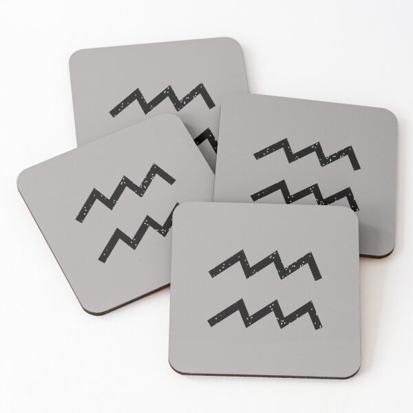 Item preview, Aquarius Symbol Black and White Stars designed and sold by BoldNFresh.