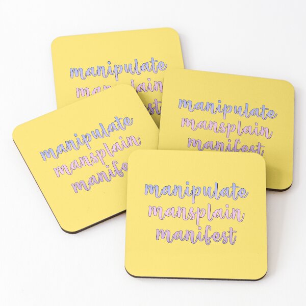 Item preview, manipulate mansplain manifest designed and sold by hugsnguineapigs.
