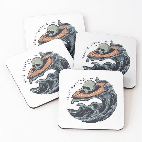 Item preview, Skull Surfing designed and sold by JungleJiuJitsu.