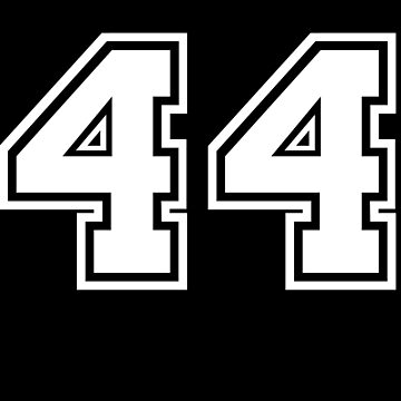  Official Team League #44 Jersey Number 44 Sports