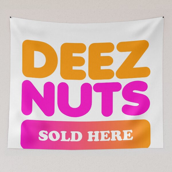 Item preview, DEEZNUTS SOLD HERE - FUNNY DESIGN designed and sold by redblackline.
