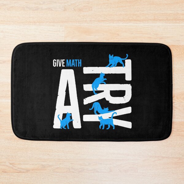 Item preview, Give Math a Try funny Cat Lovers Math Quote designed and sold by Kalli-design.