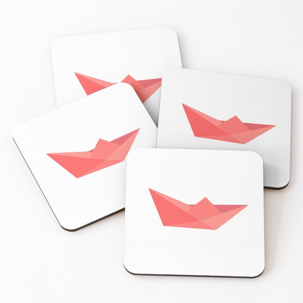 Item preview, Red paper boat design designed and sold by ArtbyBroghan.