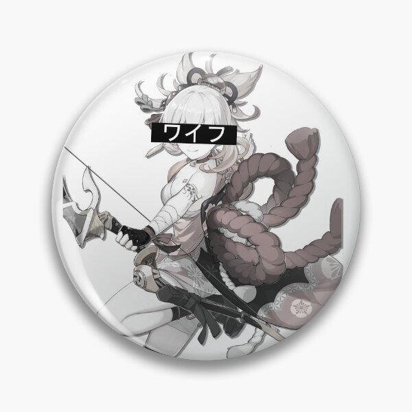 Artikelvorschau, Yoimiya Genshin Impact Waifu Sticker entworfen und verkauft von LilSugoi.