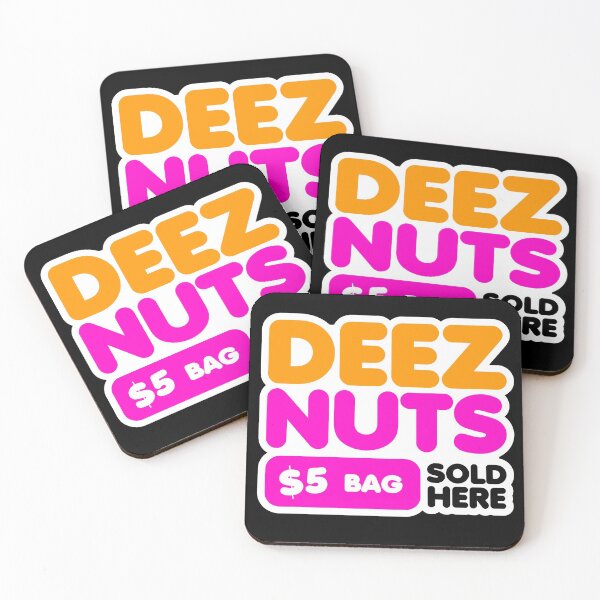 Item preview, DEEZ NUTS SOLD HERE - 5 DOLLARS BAG - FUNNY DESIGN - BLACK VERSION designed and sold by redblackline.