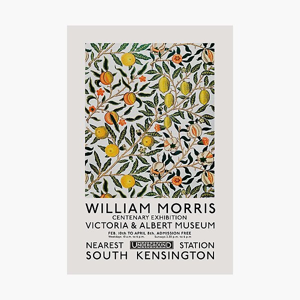 Item preview, Exposition d'art de William Morris, motif floral, Victoria and Albert Museum, motif floral Morris, décoration intérieure, art mural designed and sold by Digital  Cloud.