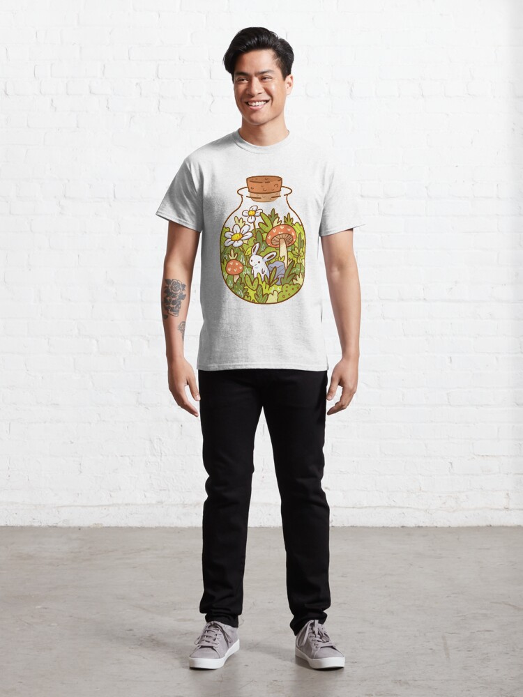 Vista alternativa de Camiseta clásica Conejito en una botella
