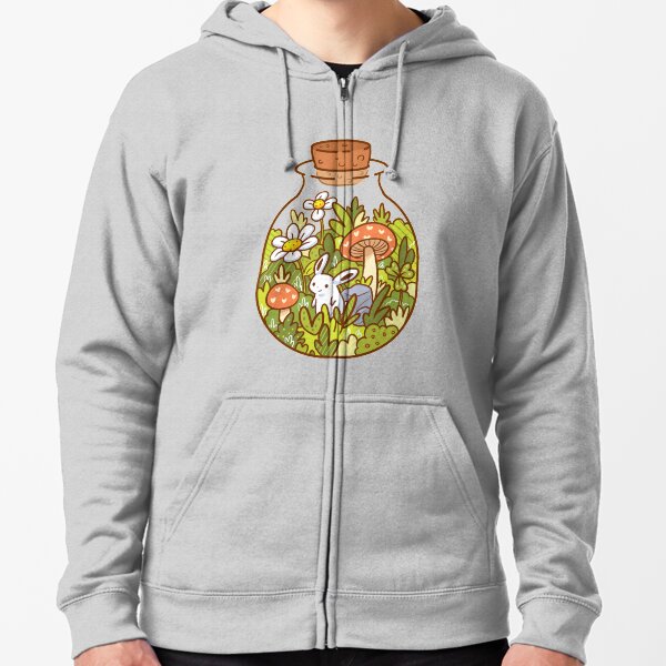 Bunny in a Bottle Zipped Hoodie