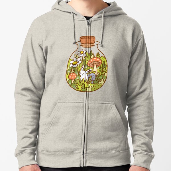 Hase in einer Flasche Kapuzenjacke