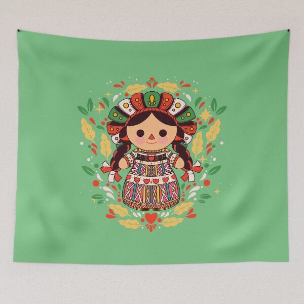 Item preview, Mexican doll designed and sold by masquetacos.