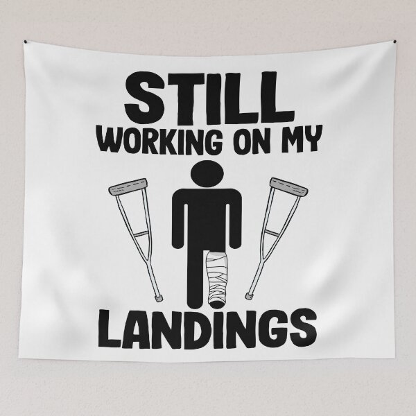 Item preview, Still Working On My Landings Broken Leg Surgery Recovery designed and sold by Stronzi.