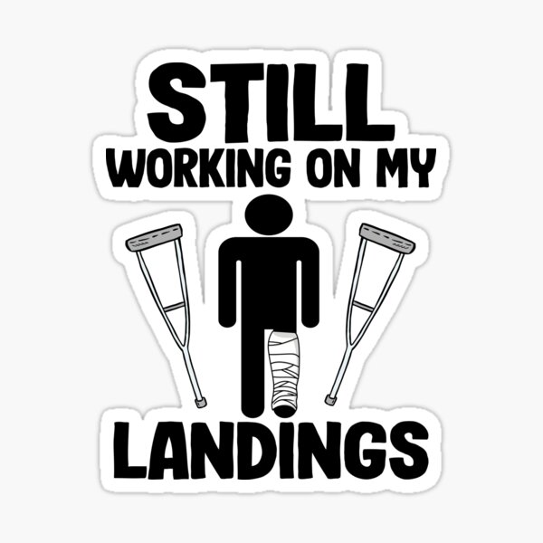 Item preview, Still Working On My Landings Broken Leg Surgery Recovery designed and sold by Stronzi.