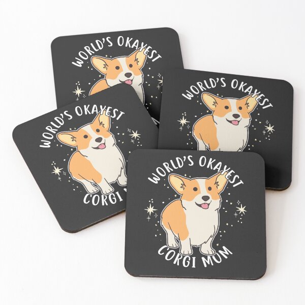 Item preview, World's Okayest Corgi Mom designed and sold by Clara Hollins.