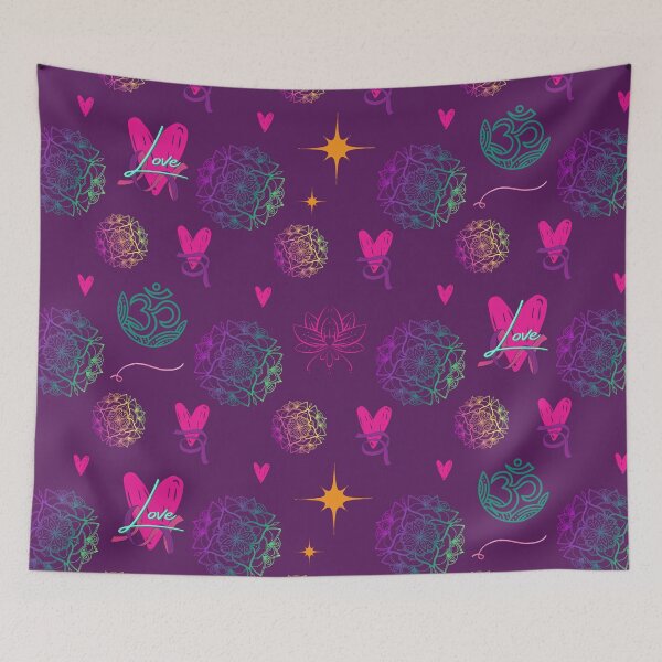 Item preview, Purple love mandala designed and sold by DeliriousSteve.