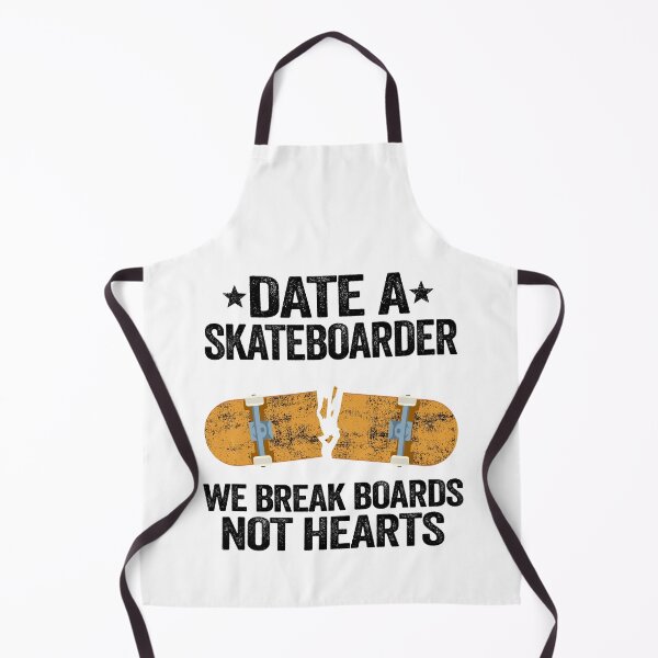 Item preview, Date A Skateboarder We Break Boards Not Hearts Funny Skateboard designed and sold by Stronzi.