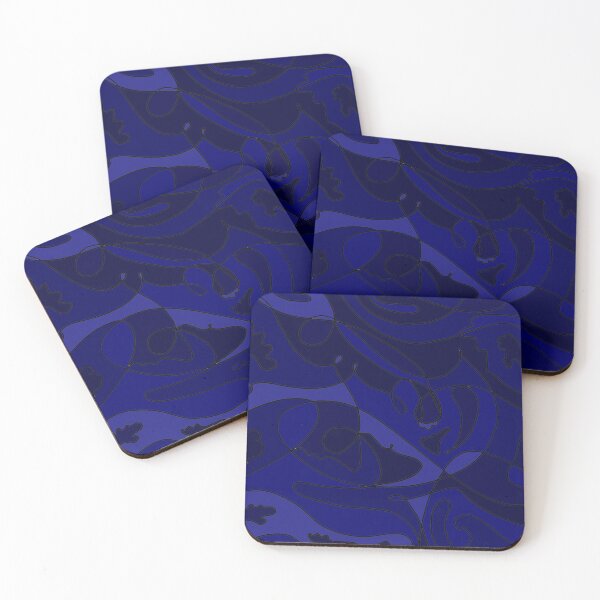 Item preview, Blue Trendy Squiggle Design- Dark Blues and Vintage Aesthetic designed and sold by kyleefaith13.