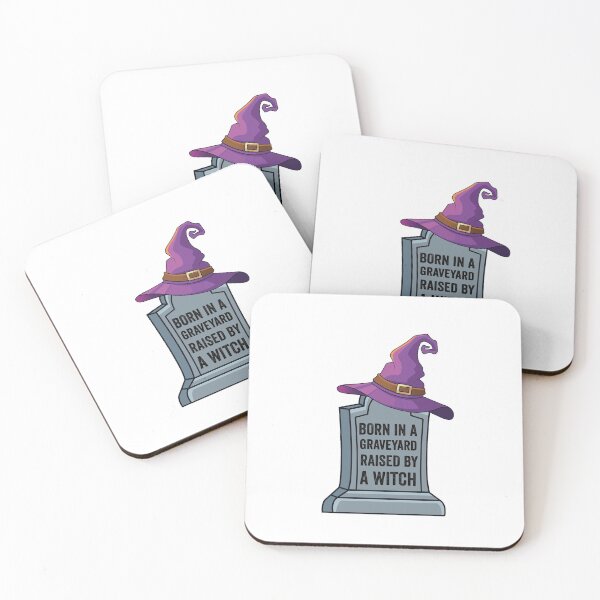 Item preview, Born In A Graveyard Raised By A Witch , Funny Witch Halloween 2021 designed and sold by AMINE  ★★★★★.