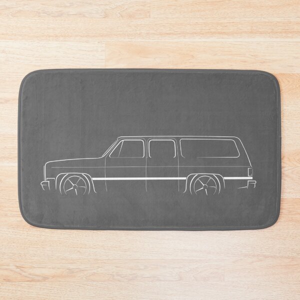Item preview, Slammed Chevy Suburban - profile stencil, white designed and sold by mal-photography.