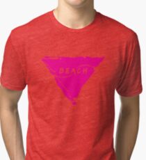 Beach (pink) Tri-blend T-Shirt