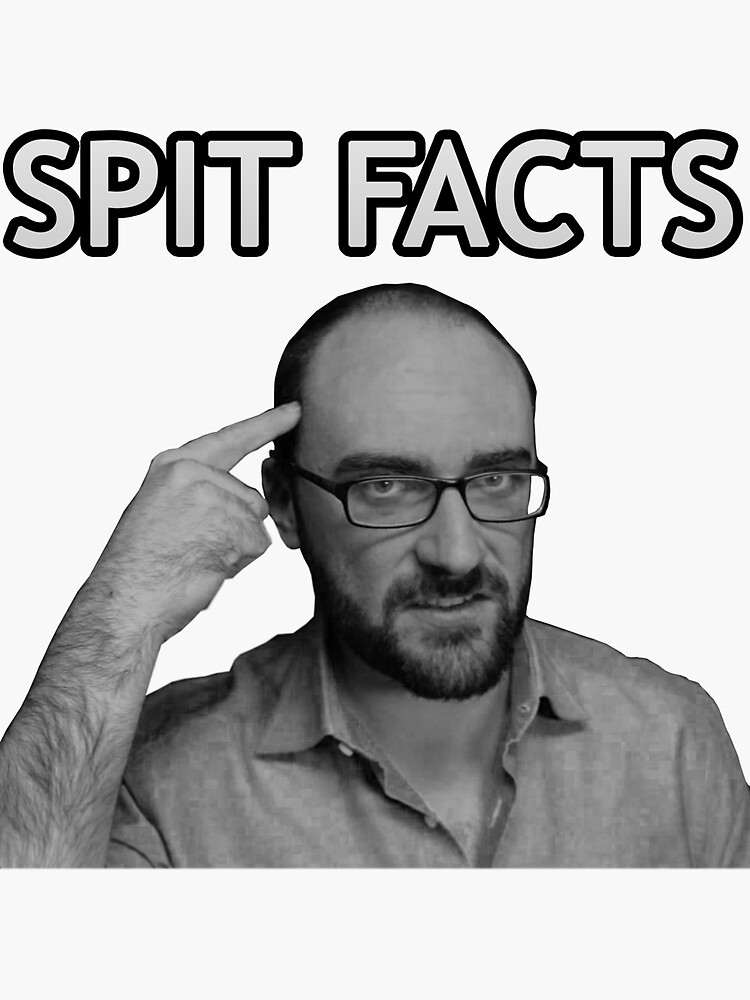 "Vsauce Michael Spit Facts" Sticker for Sale by Manist Redbubble
