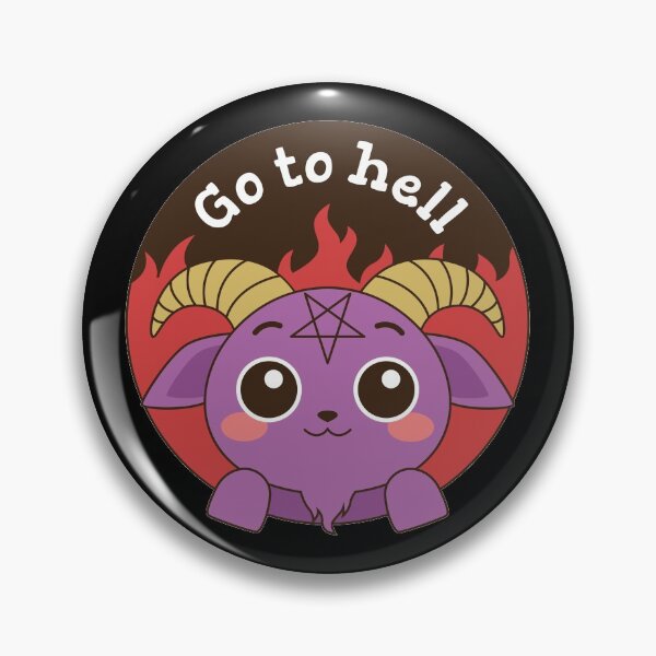 Item preview, Cute Go To Hell Goat designed and sold by Pink Pineapple Works.