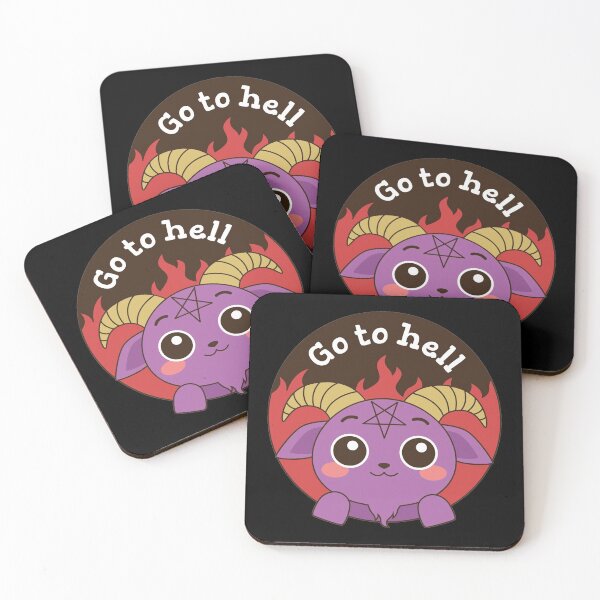 Item preview, Cute Go To Hell Goat designed and sold by Pink Pineapple Works.