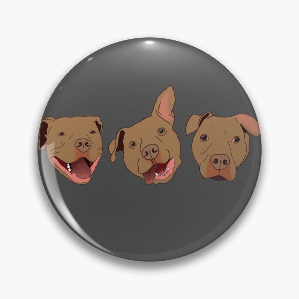 Item preview, Pitbull pitties faces red nose designed and sold by Cedarrue.