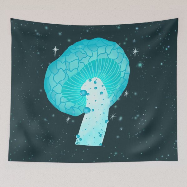 Item preview, Blue Fairy Mushroom  designed and sold by SunWatters.