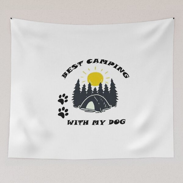 Item preview, best camping with my dog designed and sold by Anoirshop ⭐⭐⭐⭐⭐.